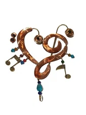 Pilgrim Imports Copper "Love Notes" Musical Theme Ornament