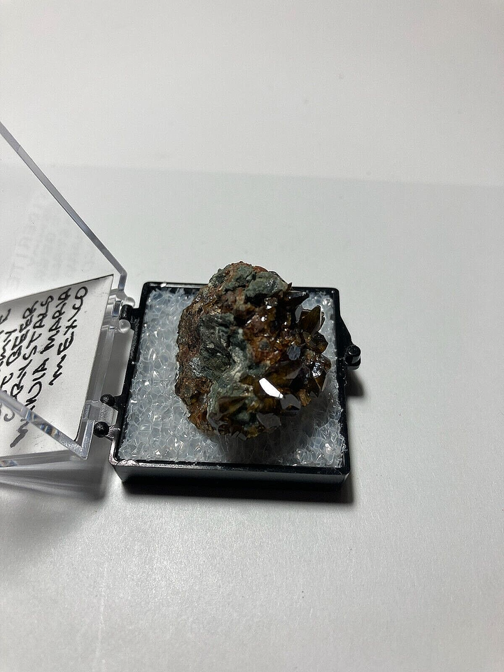 Siderite gemmy rootbeer crystals on matrix Thumbnail, Mexico eBay