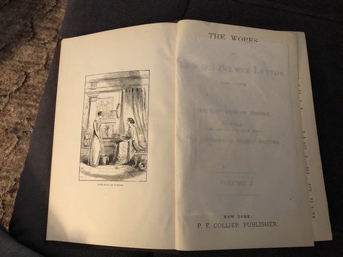 Bulwer's Works Volume I Edward Bulwer Lord Lytton 1840 P. F. Collier HC - Picture 7 of 15