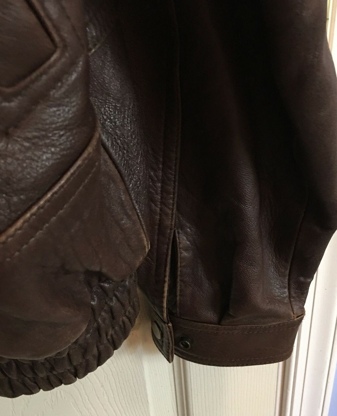 greg bell leather coat