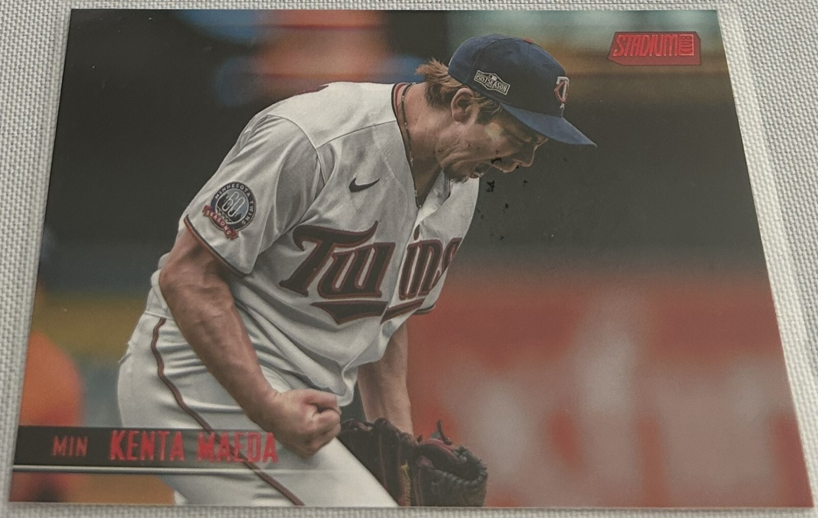 2021 Stadium Club Baseball Kenta Maeda Minnesota Twins Red Parallel #206