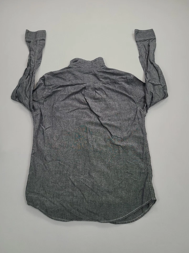 Modern Amusement Shirt Mens Small Gray Button Up Casual Comfort - Image 2 of 4