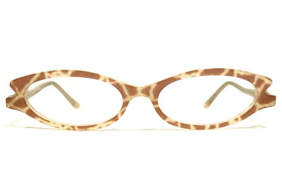 Norman Childs Eyeglasses Frames KELLI BELLI OL Ocelot Pattern Cat Eye 45-16-140