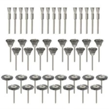 72Pcs Steel Wire Brush Polishing Wheels Set Kit For Rotary Tool Drill Bit Cup US