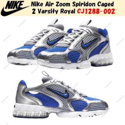 Nike Air Zoom Spiridon Caged 2 Varsity Royal CJ1288-002 Men's Custom