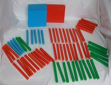 USL Math Manipulatives Blocks Tens Hundreds Fractions 71 Blocks Arithmetic