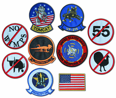 Top Gun Pete Mitchell Kawasaki GPz Aufkleber-Set – 24 Kleine PVC-Sticker, UV-lackiert