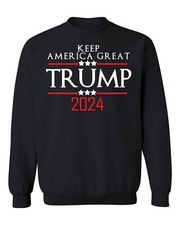 Keep America Great Donald Trump 2024 Crewneck Republican Political Sweatshirt