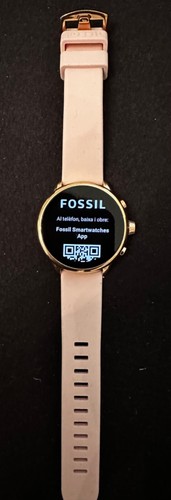 Fossil Wellness Edition Gen. 6 44mm Edelstahlgehäuse-Rosegold mit Silikonarmband - Bild 4 von 9