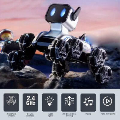 Robot Toy For Kids, Remote Control Gesture Sensor Stunt Car