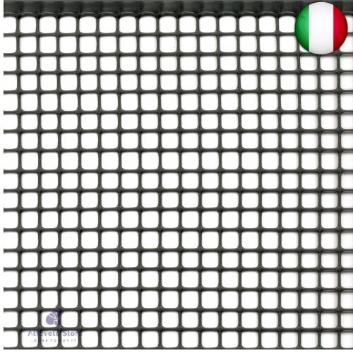 Rete Protettiva in Plastica a Maglia Quadrata per Balconi, Cancelli e