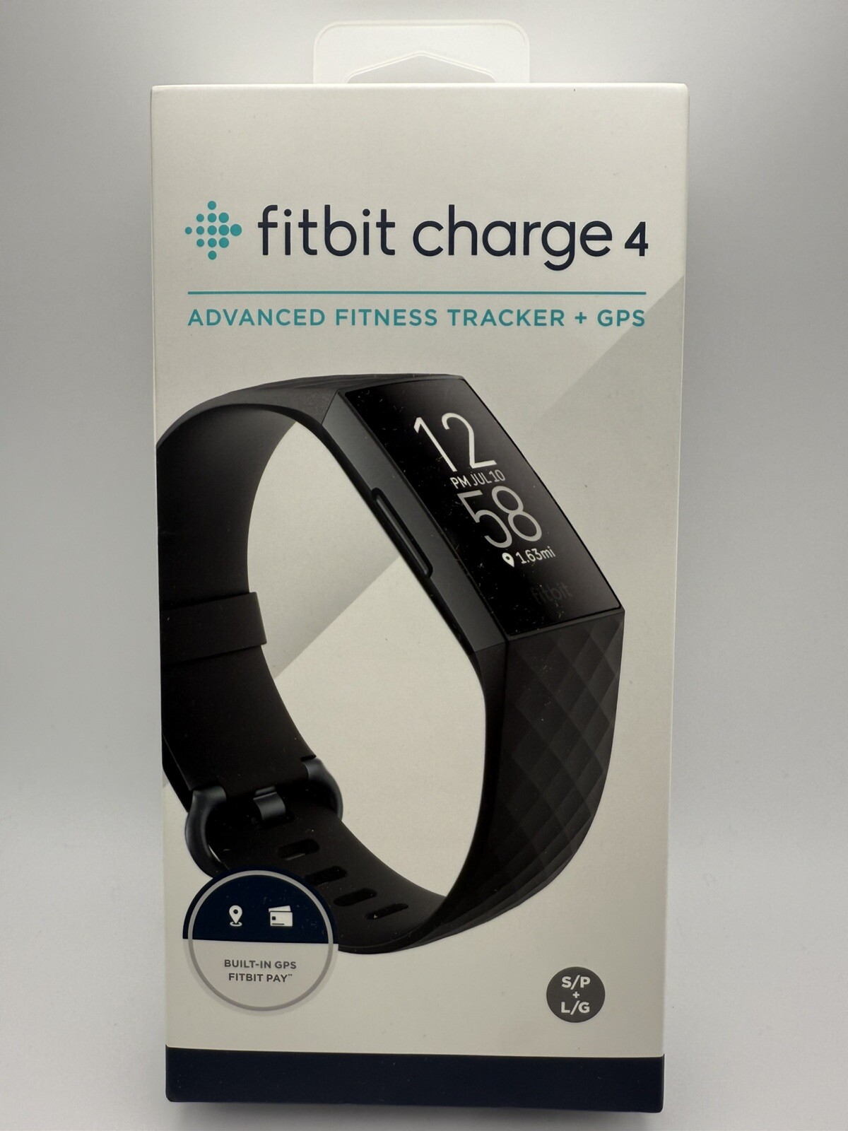 Fitbit Charge 4 Advanced Fitness Tracker GPS Heart Rate Sleep Black Sealed-image