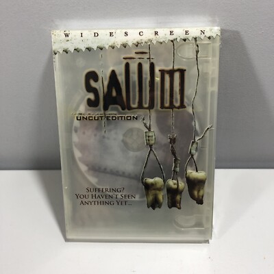 New Sealed Saw 3 III DVD 2007 Widescreen Uncut Edition