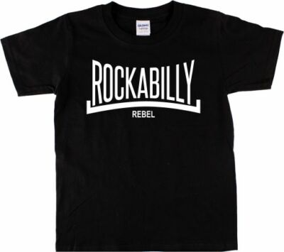 Rockabilly Rebel Logo T-shirt - 1950's, Rock & Roll, Retro, Various Colours
