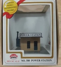 Model Power Built Up HO Lighted POWER STATION Building # 580