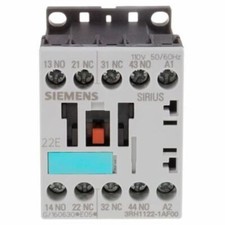 1 x Siemens Sirius Classic 3RH1 4 Pole Contactor, 2NO/2NC, 6 A, 110 V ac Coil