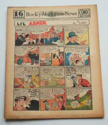   Tarzan in 16 Pages Comic Section Rocky Mountain News 26. March. 1950 Hogarth