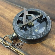 Vintage Vintage Military Compass Nautical Meritime Hiking Camping Navigatio