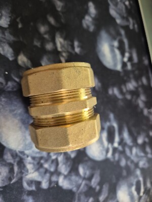 42 mm Messing gerade Fitting 42 mm Klemmung gerade Kupplung Sanitär 