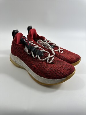 Nike LeBron XV 15 Low University Red 2018 Men s sneakers Size 9.5 AO1755-600