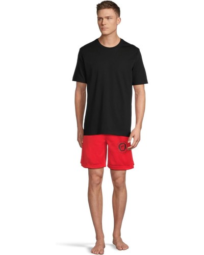 UFC Basic Workout Shorts Mens Small Red 8" Inseam Drawstring Waist Active JDM240 - Zdjęcie 4 z 8