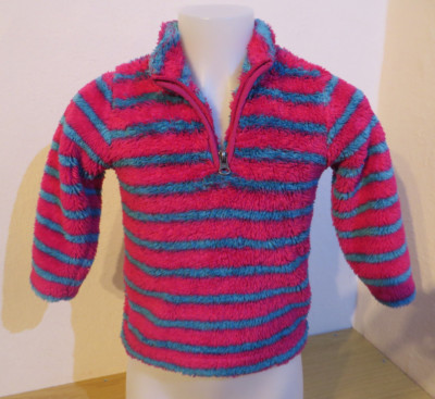 Impidimpi ° kuschelige Schlupfjacke Fleece Gr. 86 92 pink Mädchen Kleidung Pulli