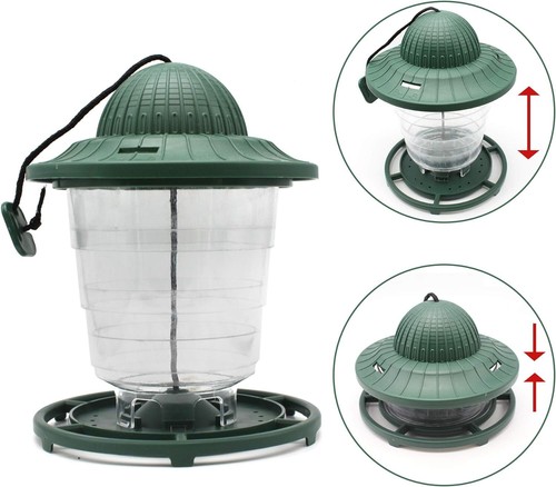 Garland Hanging Lantern Bird Seed & Nut Feeder Wild Bird Plastic Feeder 3 Colour - Picture 9 of 18