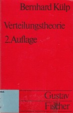 Verteilungstheorie (Grundwissen der Okonomik) [Paperback] by Kulp