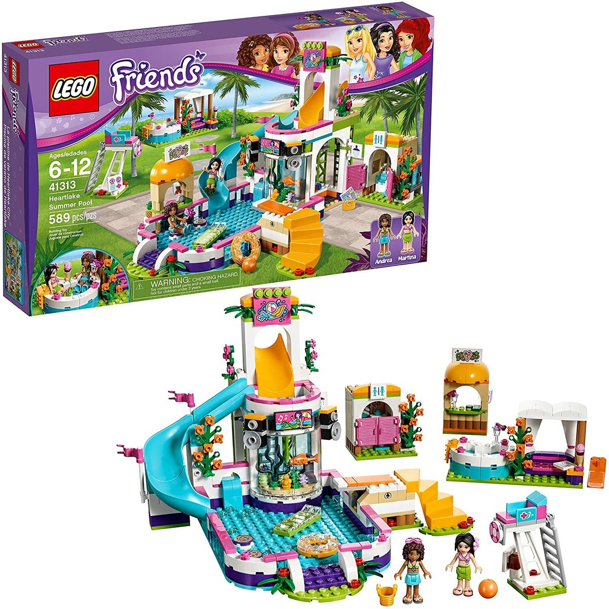 LEGO 41313 Friends Heartlake Summer Pool ⚠️NO BOX