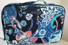VERA BRADLEY BLUSH  BRUSH MAKEUP CASE LOTUS FLOWER SWIRL