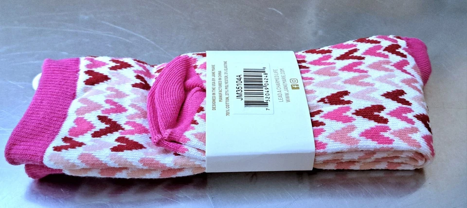 Носки женские Valentine от Jane Marie розовые/красные один размер - Изображение 4 из 4