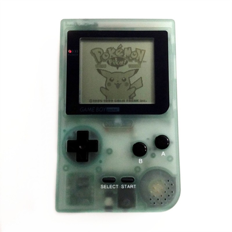 Retrofit Night Light Green Nintendo Game Boy Pocket Game Console + Game Card