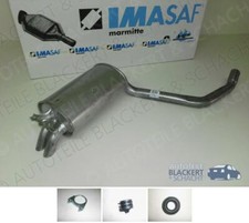 IMASAF ESD Auspuff Endtopf+Anbauteile für Mercedes 190 E 2.0 + 2.3 + 2.6 (W201)