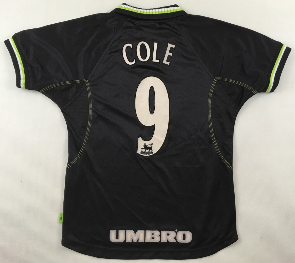 Manchester Utd. #9 Andrew Cole Umbro shirt Treble Sharp 1998
