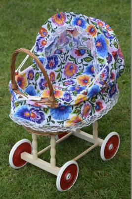 Produktbild von Gatuida Babypuppenwagen, Imitationsspielzeug, Korbwagen