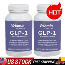 (2 Pack) GLP-1 Weight Loss Fat Burner - Choline, Chromium, MCT, L-Carnitine