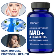 Nad+ Resveratrol Capsules,Balance Sleep & Mood Health,Supports Healthy Aging