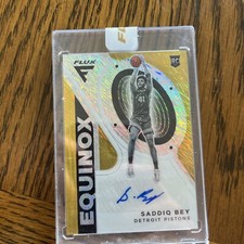 GOLD ROOKIE AUTO Saddiq Bey  rookie flux gold auto /10