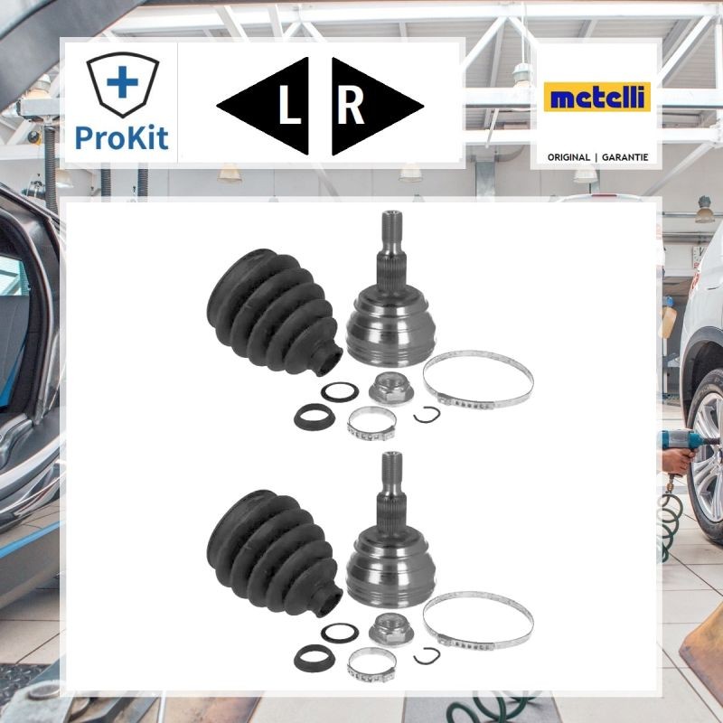 2x ORIGINAL® Metelli Gelenksatz, Antriebswelle Vorne für VW GOLF IV PASSAT B5
