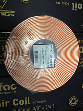 NEW 1/4” 6.35MM ID 15 METRE ROLL PANCAKE SOFT DRAWN COPPER TUBE AIR CON COIL