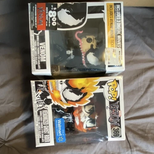 Funko Pop! Marvel Venom #363 & Venomized Ghost Rider #369 Walmart Excl.