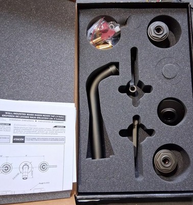 Graff Vignola Wall-Mounted Lavatory Faucet (Trim) in Gunmetal PVD (Model:...