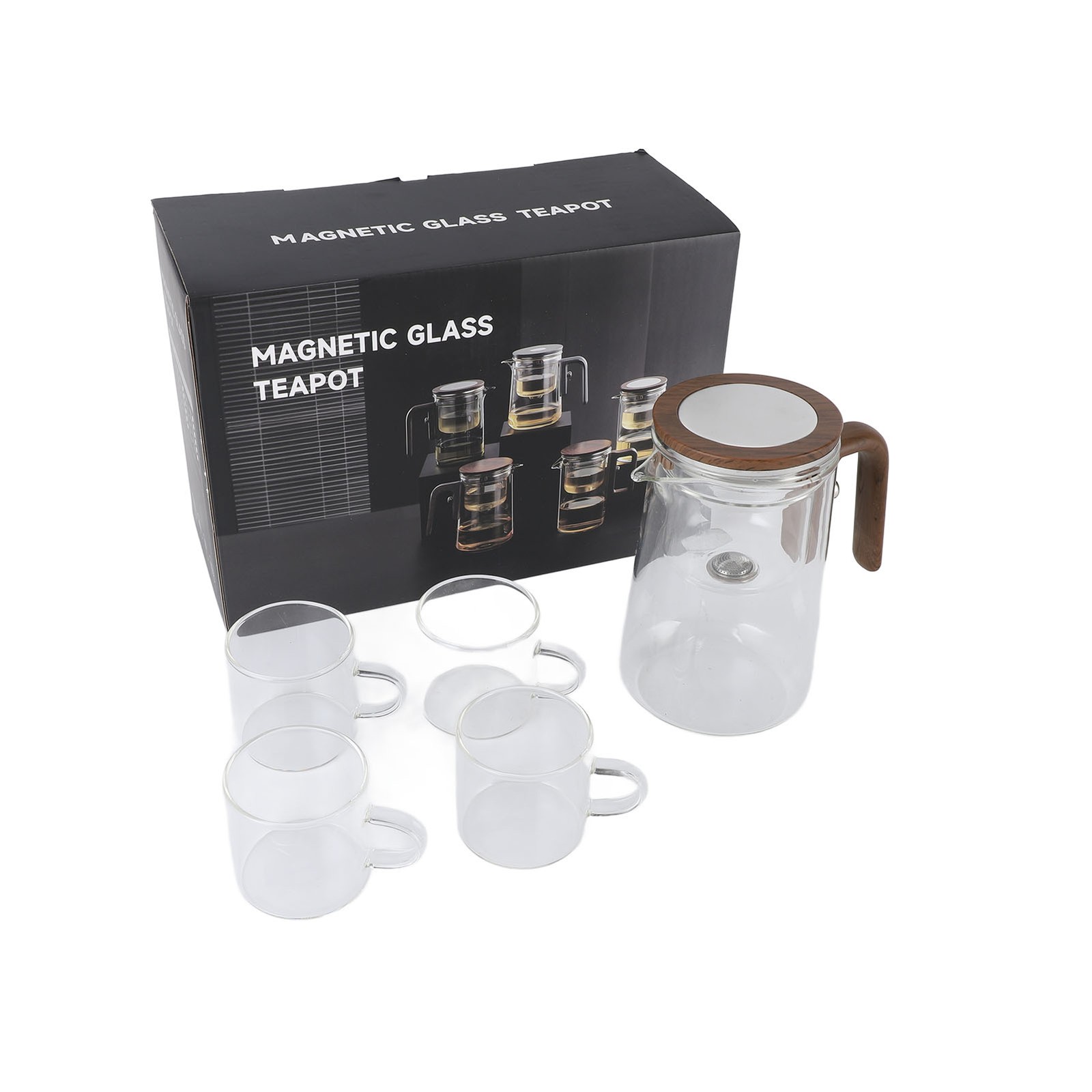 800ml Glass Teapot With Infuser Heat Resistant Tea Kettle For Home Office New