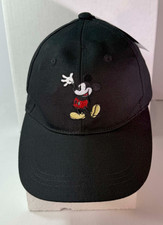 Disney Mickey Mouse OSFA Strap back Hat, Black, New With Tags