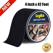 Safety Anti Slip Tape Rubberized 4" X 42' Roll Non Skid Boat Stairs Step Grip