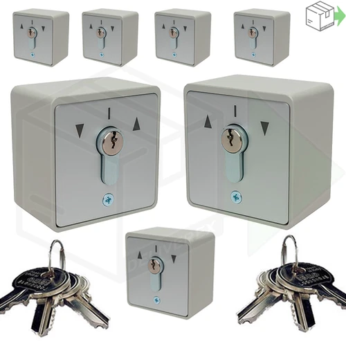 KEYED ALIKE Keyswitch with 3 Keys Loading Bay Roller Doors Shopfront Shutters