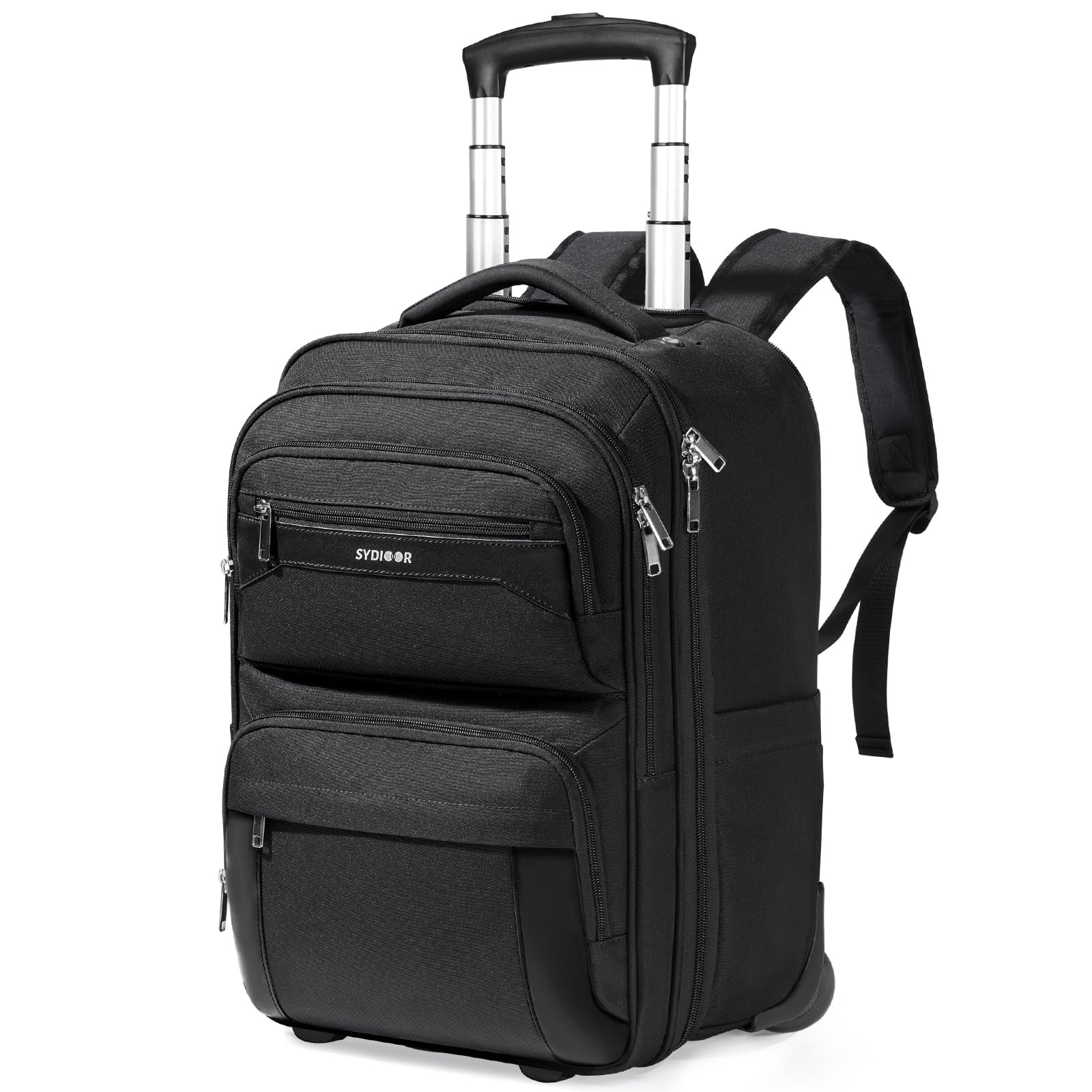 Rolling Backpack, 17.7inch Rolling Backpack With … - image 1