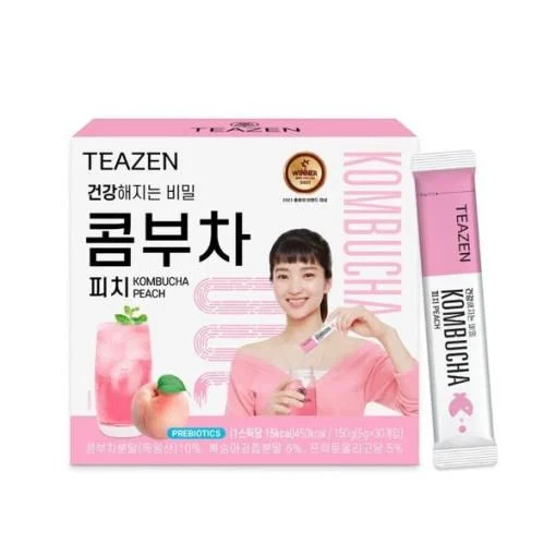 [TEAZEN] Pfirsich Kombucha Tee 30 Sticks