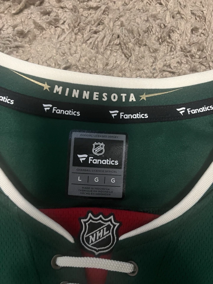 Jersey Zach Parise Minnesota Wild talla grande Foto 3 de 4