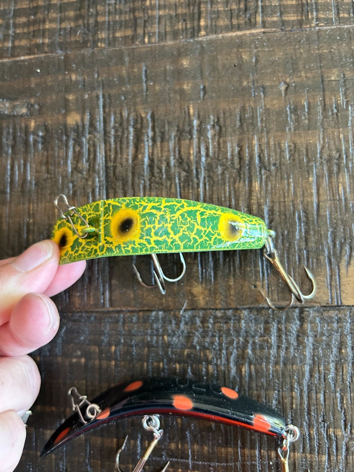 Vintage U20 Fishing Lures Set Of 4 Crankbait Plugs For Bass & Trout Fishing - Image 3